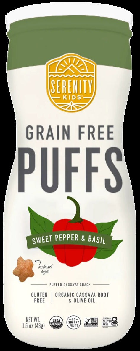 Veggie Sweet Pepper Basil Grain Free Puffs