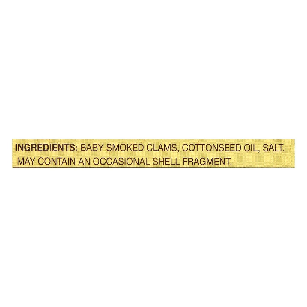 Baby Smoked Clams