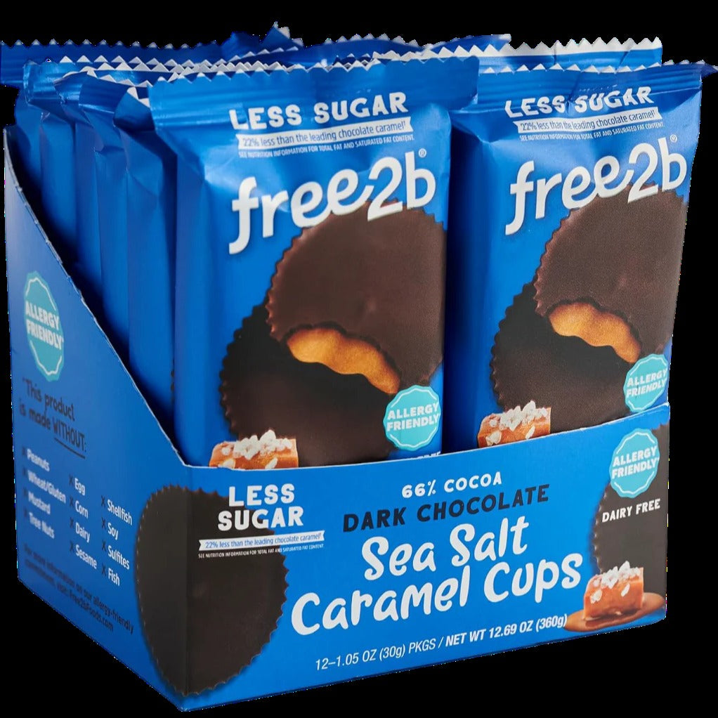 Dark Chocolate Sea Salt Caramel Cups (12 CT)