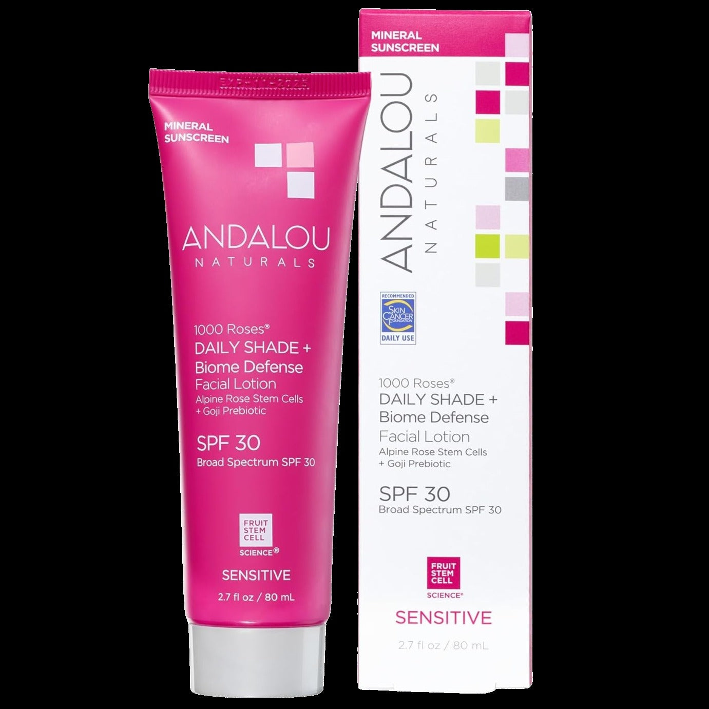 1000 Roses Daily Shade + Biome Defense Mineral SPF 30