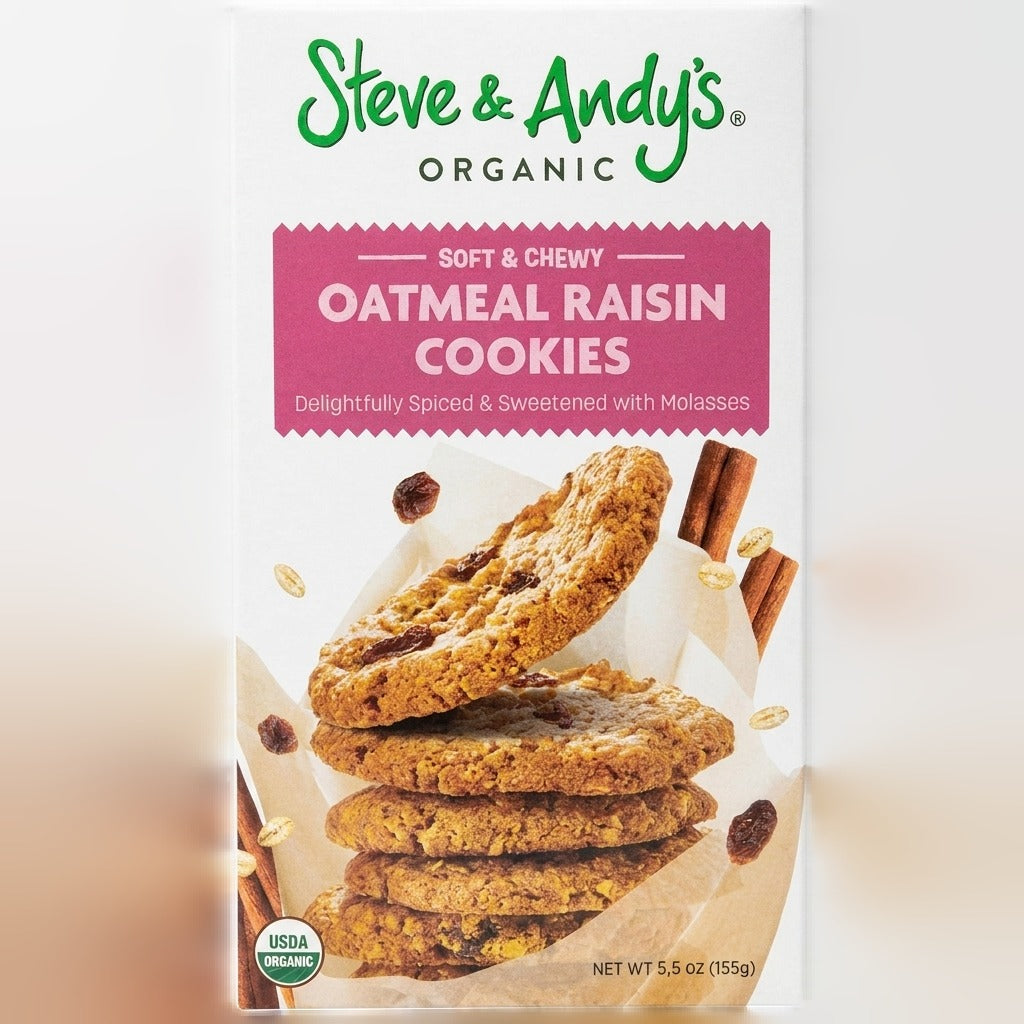 Organic Gluten Free Oatmeal Raisin Cookies
