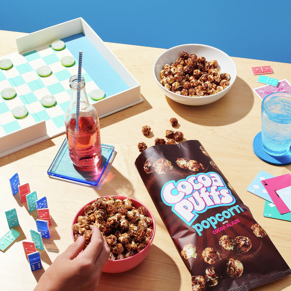 Popcorn Snack with Cocoa Glaze