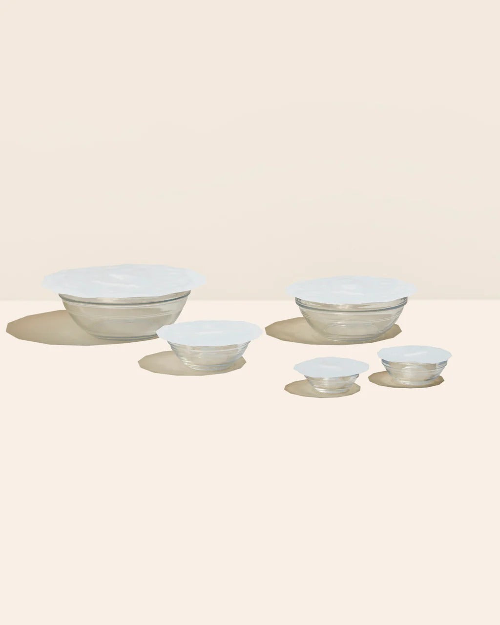 10-Piece Silicon Suction Lid Set - Studio White