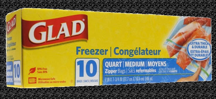 Freezer Zipper Bags - Quart