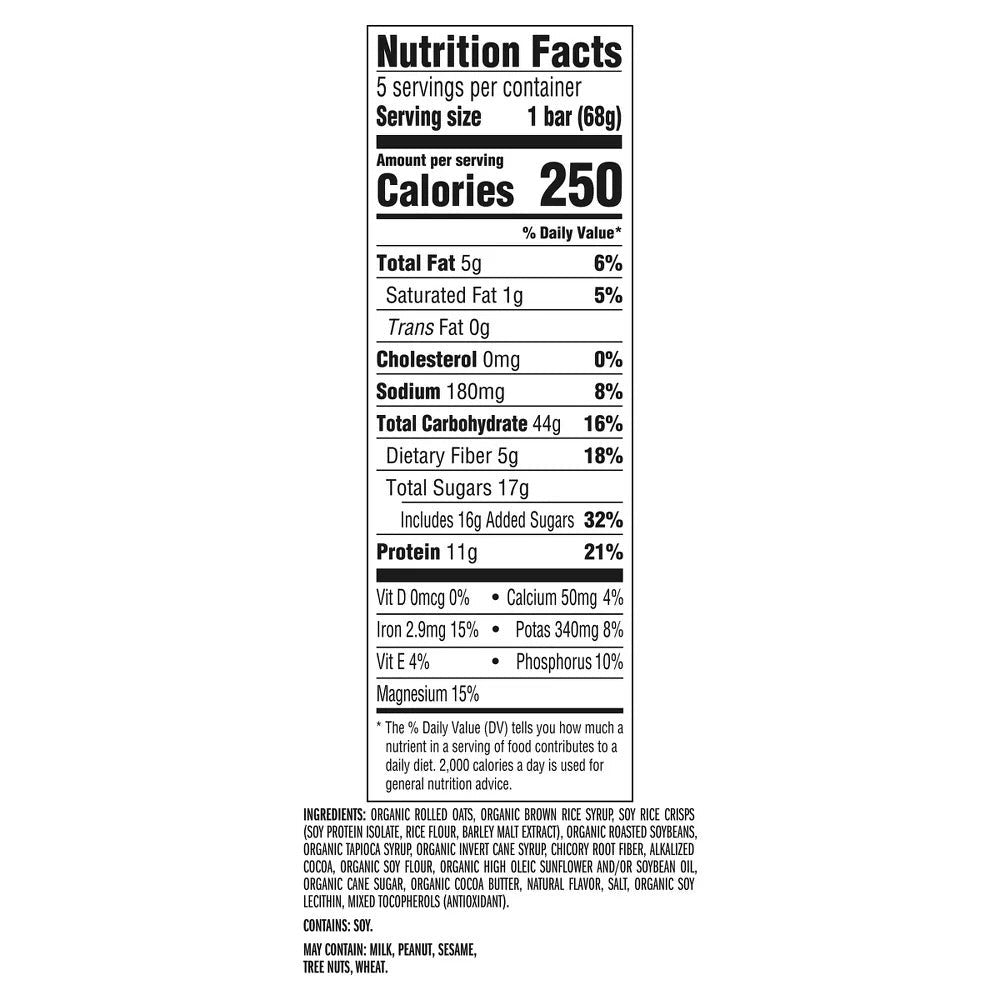 Cookies & Creme Granola Protein Bars With Organic Oats (5 CT)