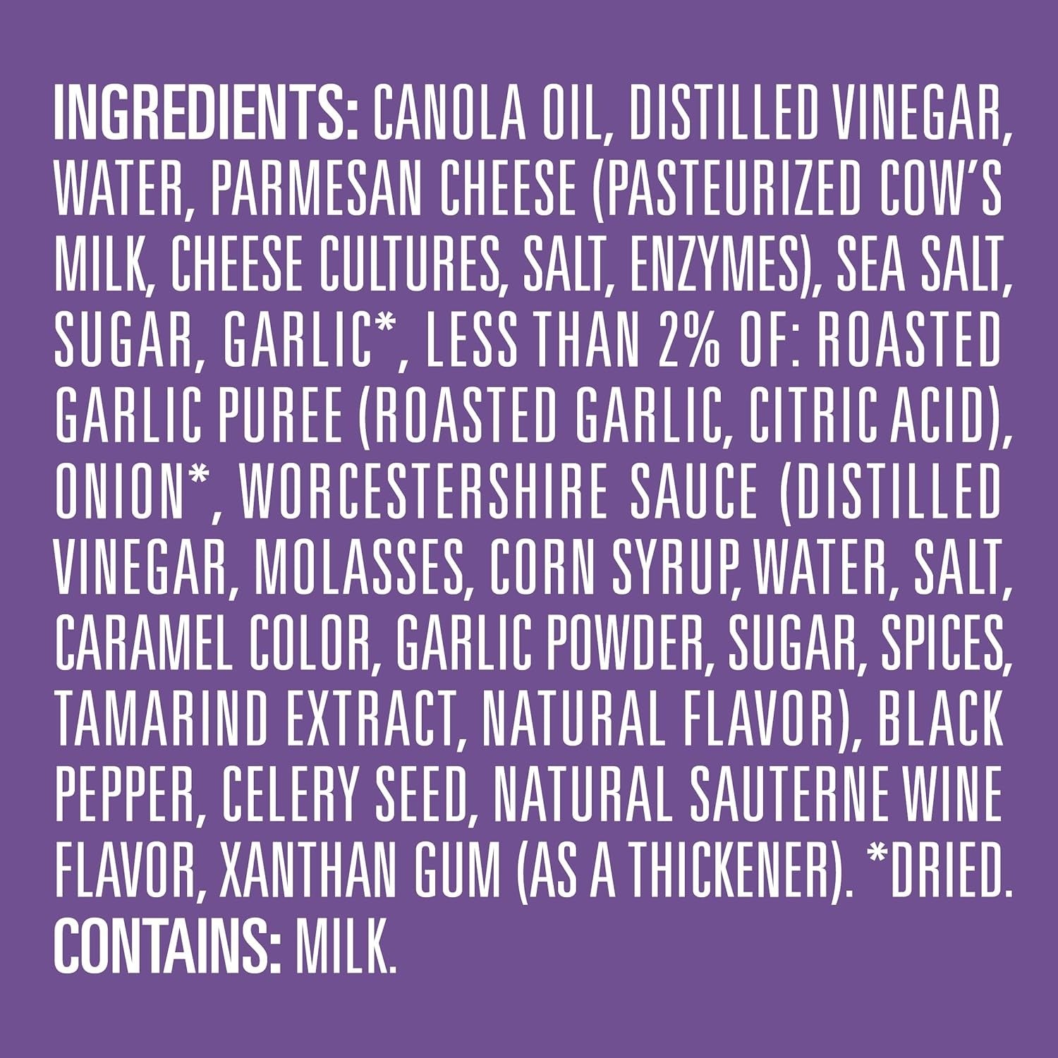 Parmesan & Roasted Garlic Dressing