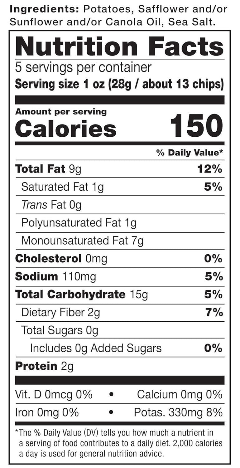 Sea Salt Potato Chips (24 Pack)