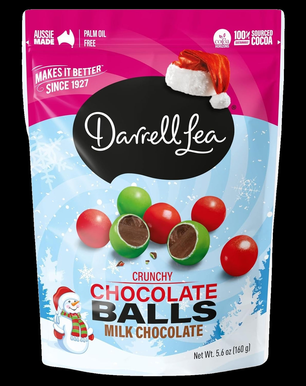 Christmas Crunchy Milk Chocolate Balls
