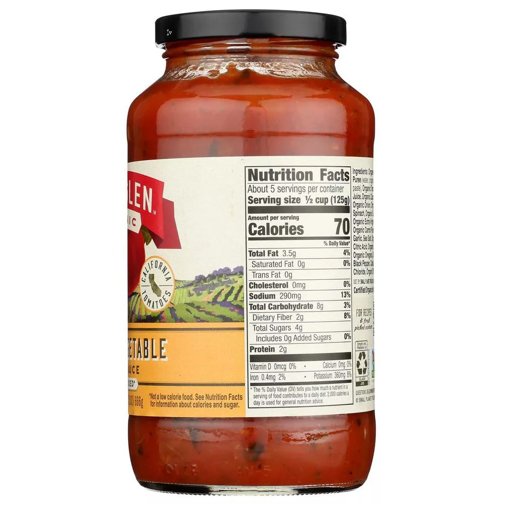 Organic Garden Vegetable Pasta Sauce
