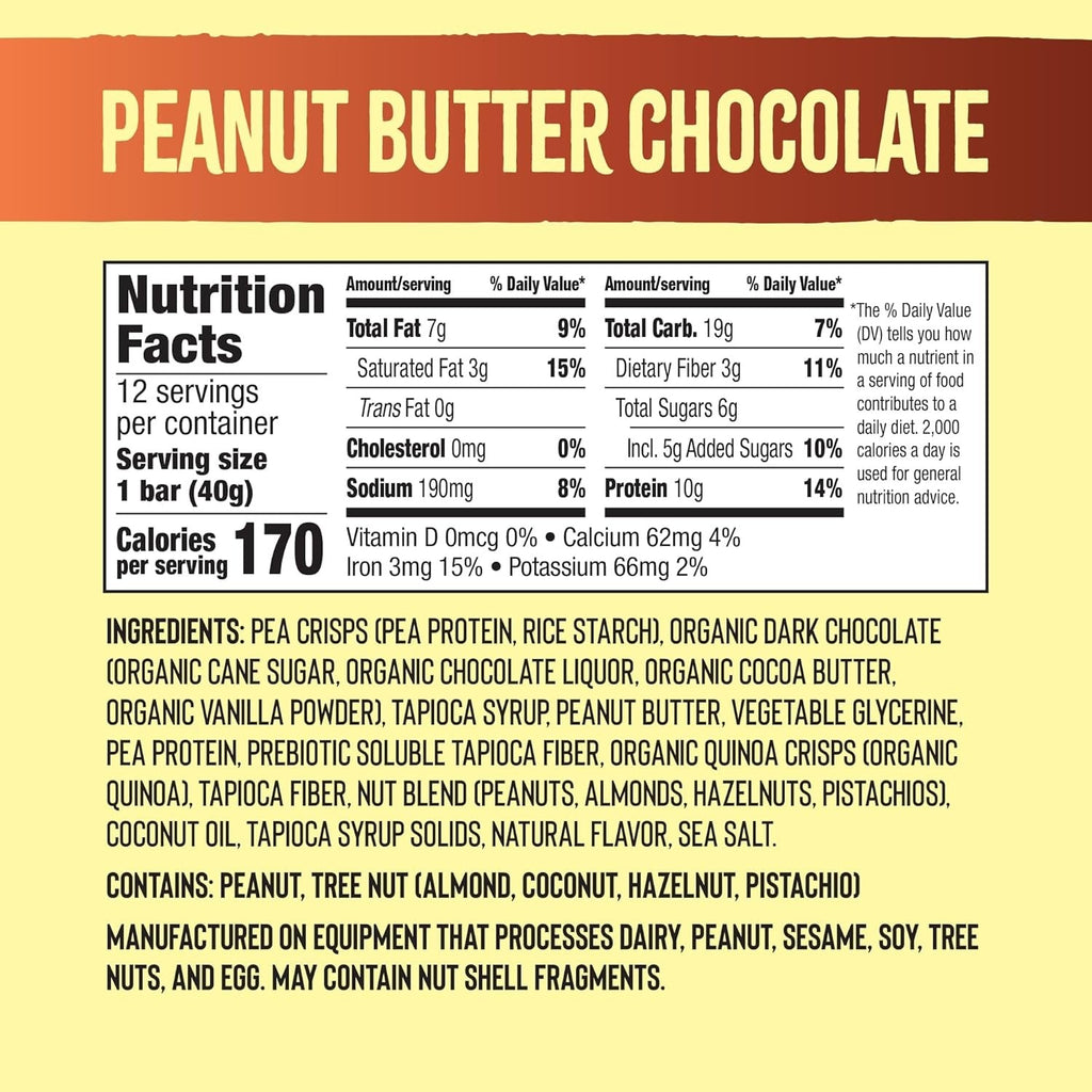 Peanut Butter Chocolate Puff Crispy Bar (12 CT)