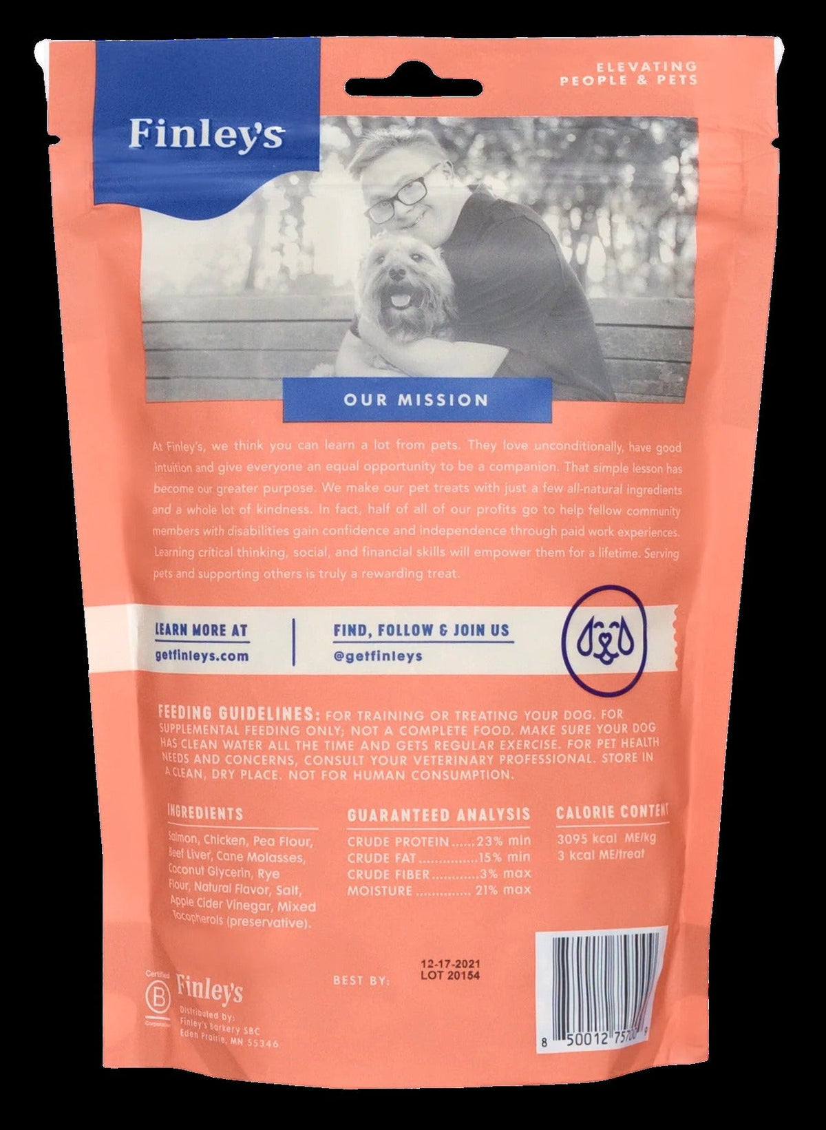 Natural Salmon Soft Training Bite Dog Treats