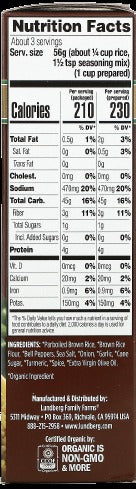 Organic Wholegrain Yellow Rice Mix