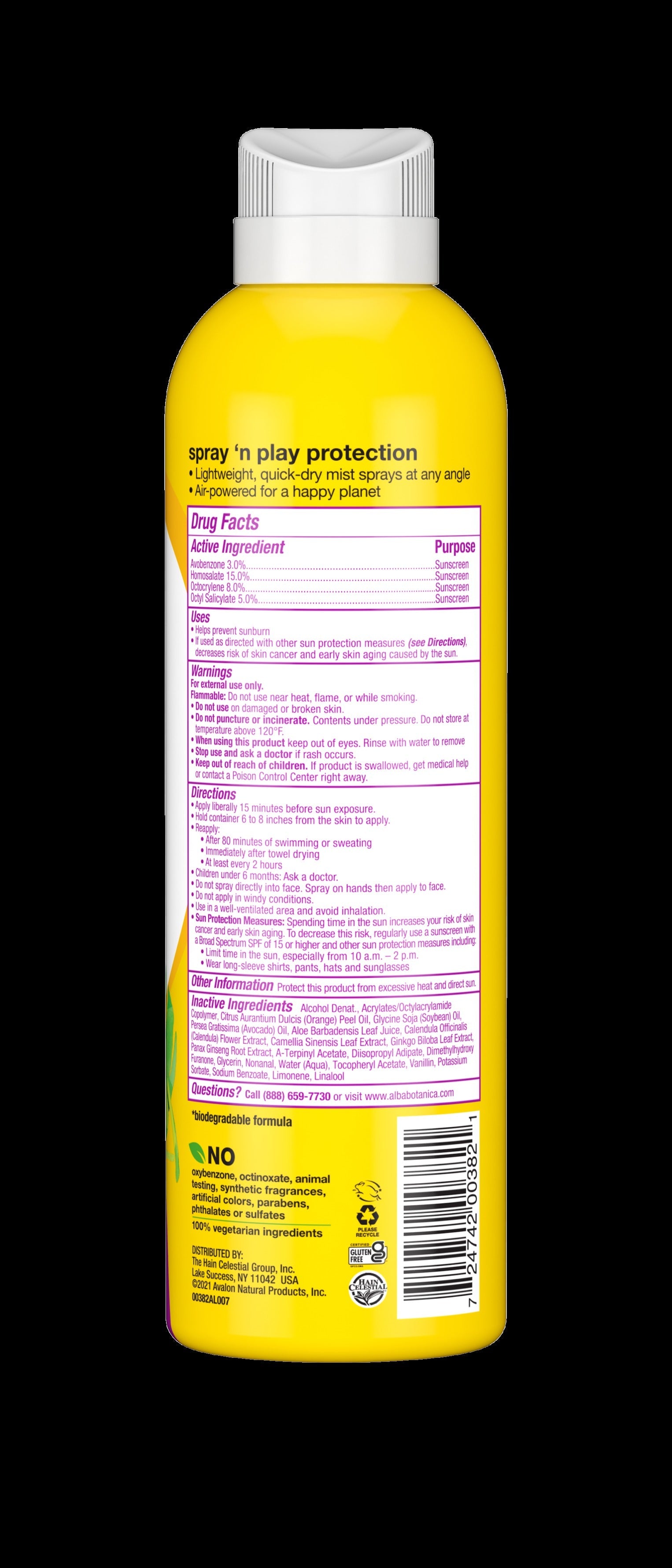 Kids Tropical Fruit Clear Spray Sunscreen Spf 50