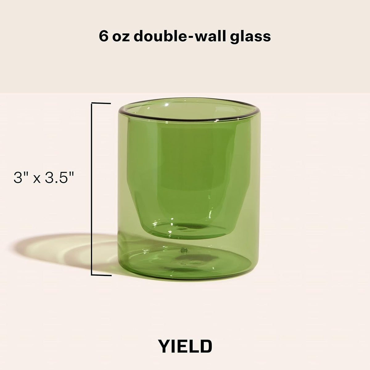 Double-Wall 6oz Glass - Gray