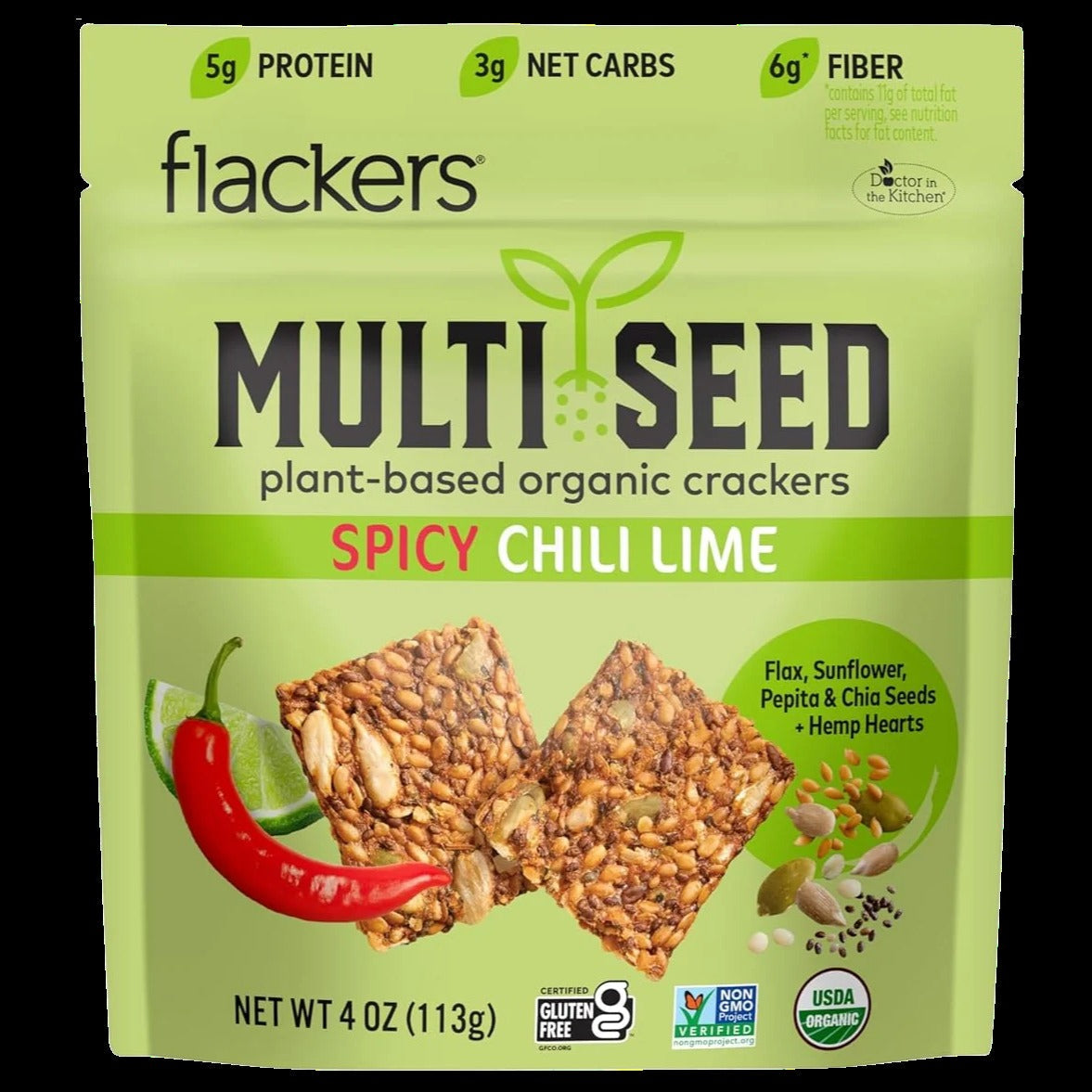 Spicy Chili Lime Multi Seed Crackers