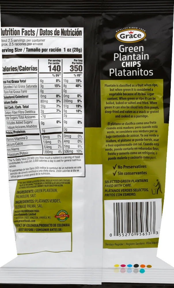 Salted Green Plantain Chips