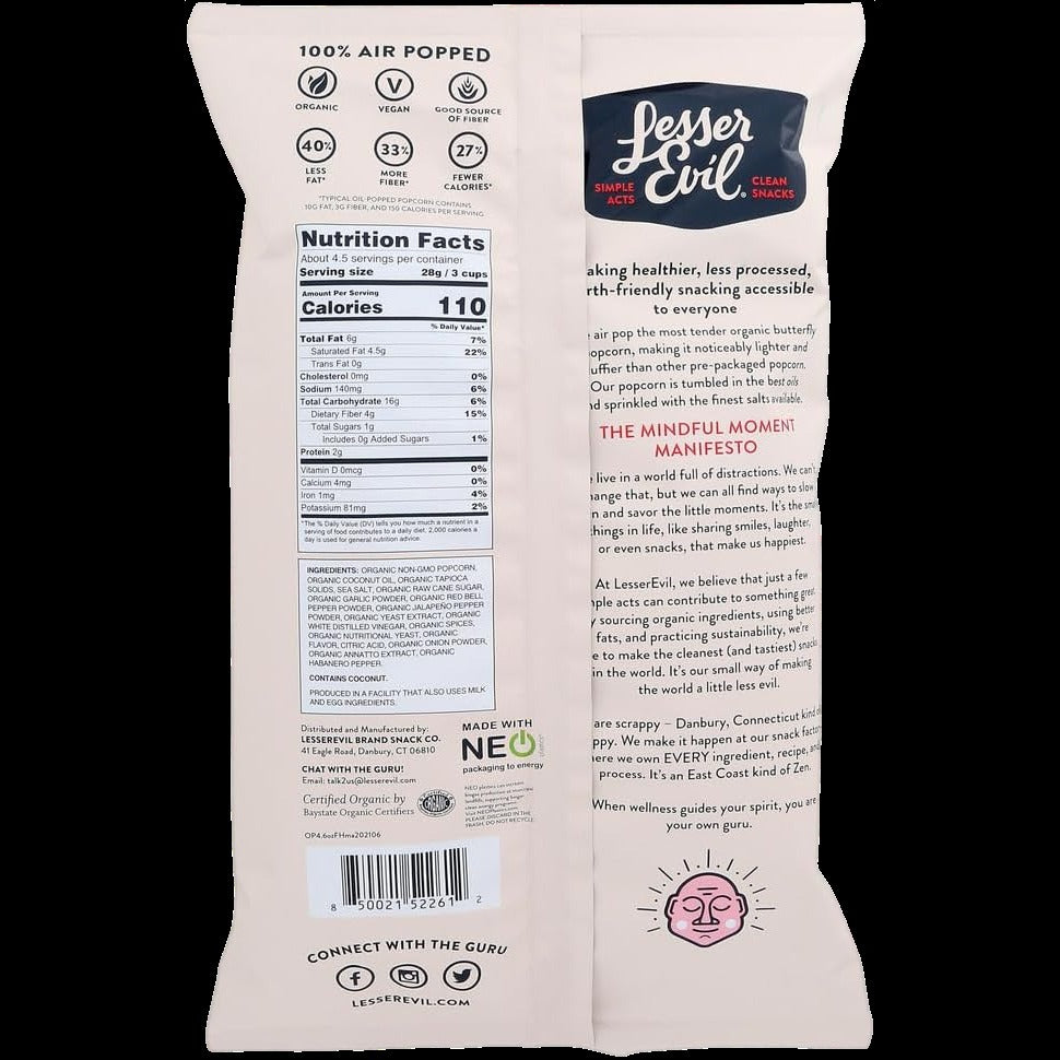 Organic Fiery Hot Popcorn