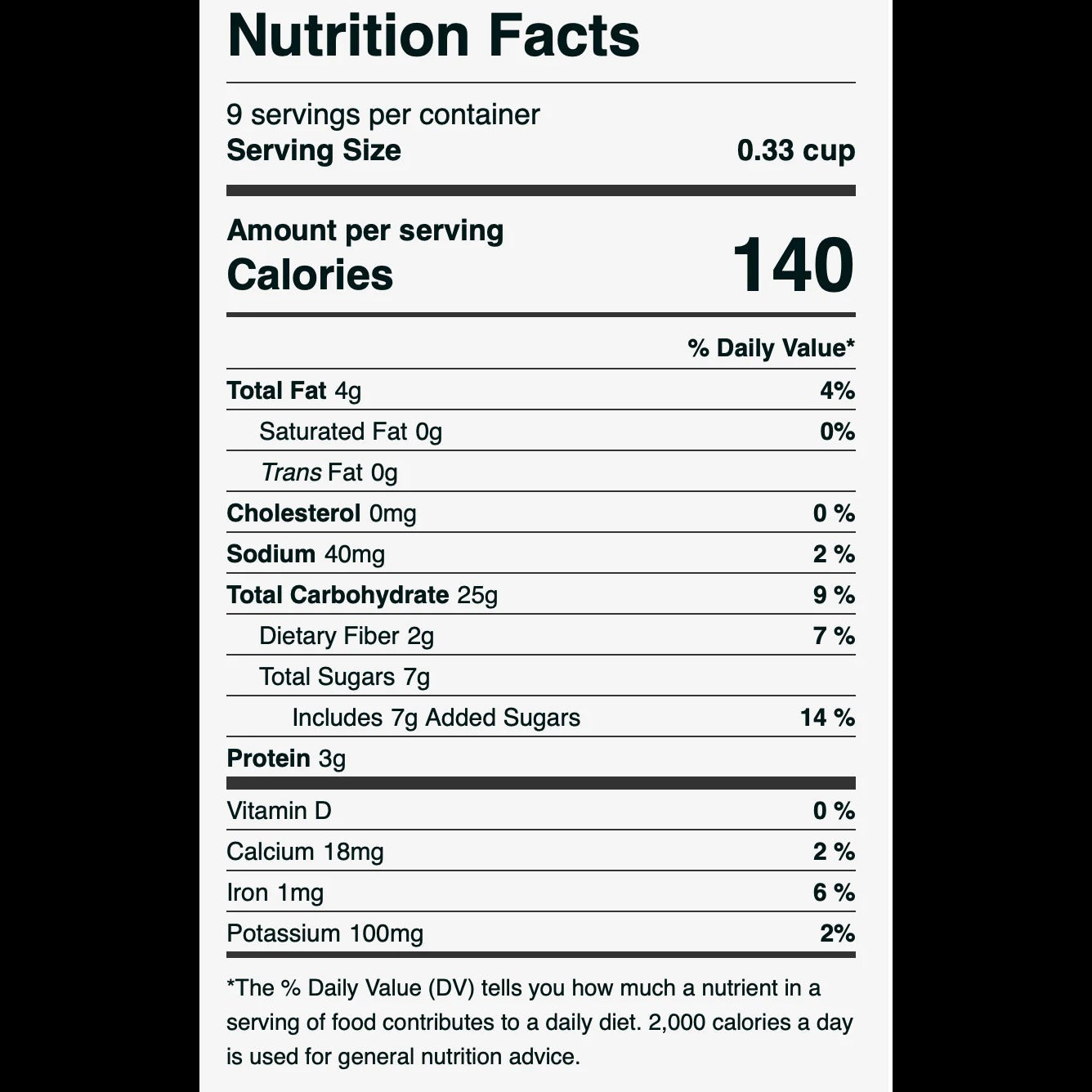 Organic Sprouted Cinnamon Flax Granola