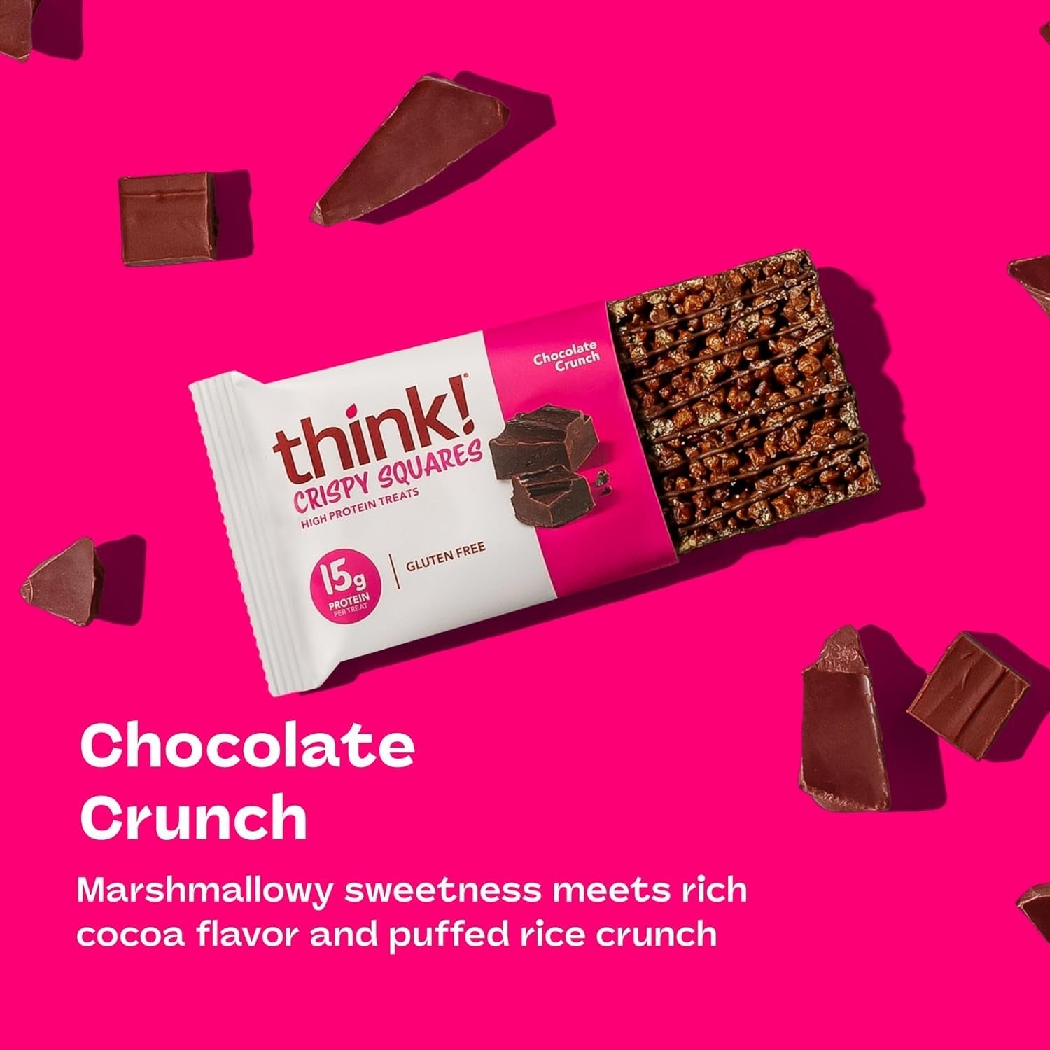 High Protein Chocolate Crunch Crispy Squares (4 CT)
