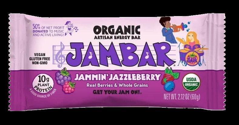 Organic Jammin Jazzleberry Bar (12 Pack)