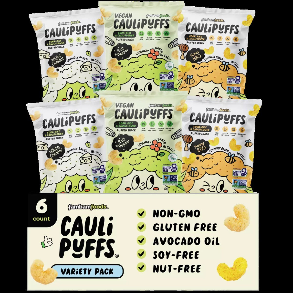 Puffed Snack Variety Pack (6 Pack)