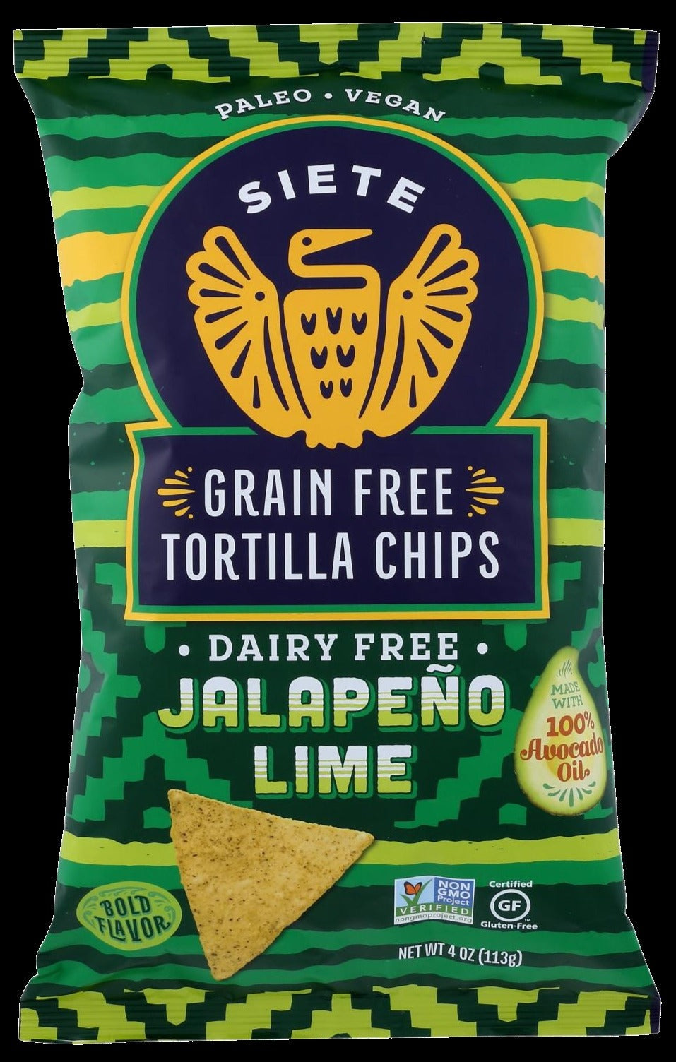 Grain Free Jalapeno Lime Tortilla Chips