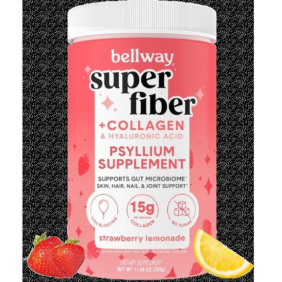 Strawberry Lemonade Fiber + Collagen Powder