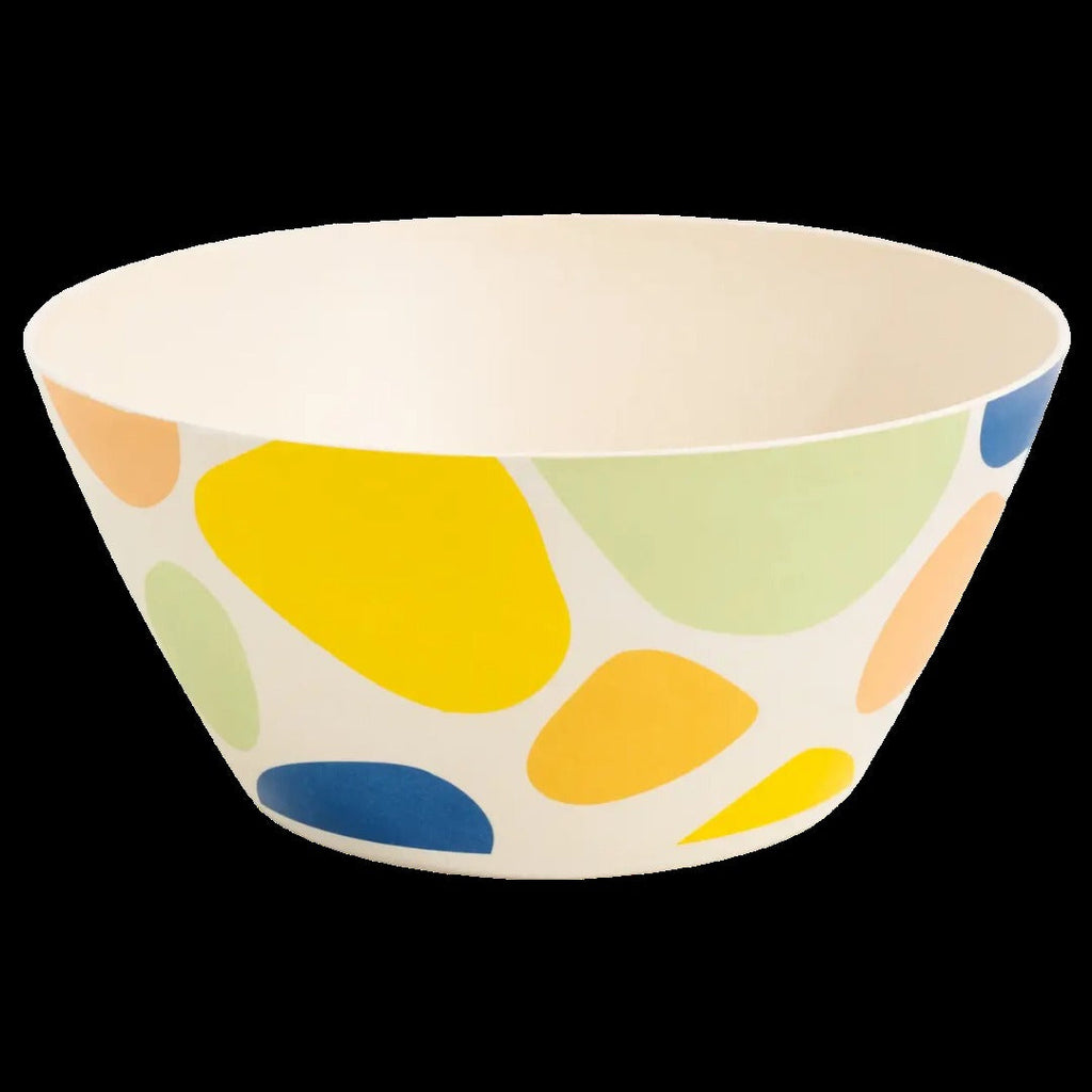 Bamboo Serving Bowl in Pebbles