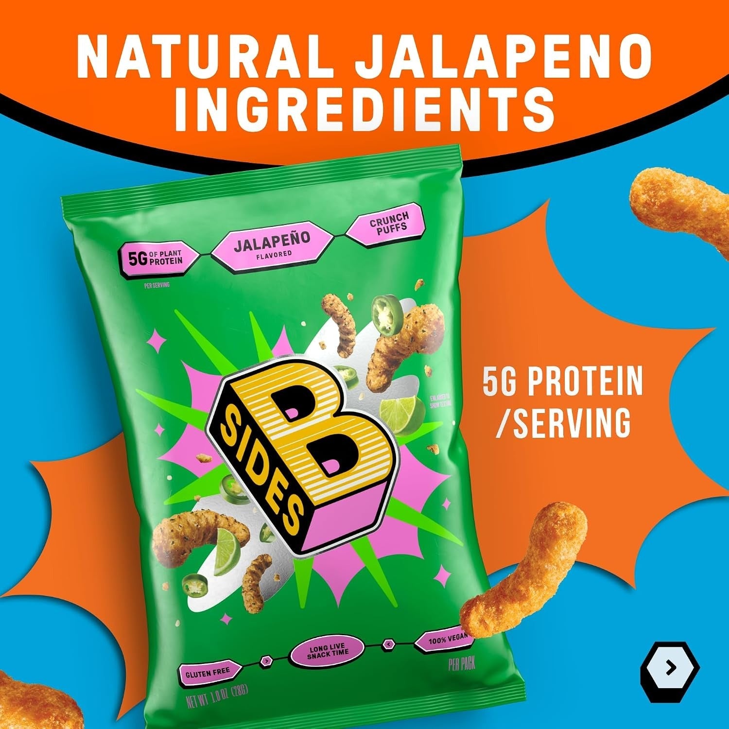 Crunch Puffs - Jalapeño (12 Pack)