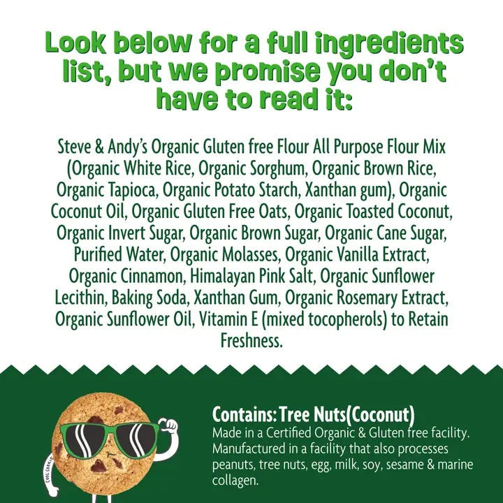 Organic Coconut Oatmeal Cookies