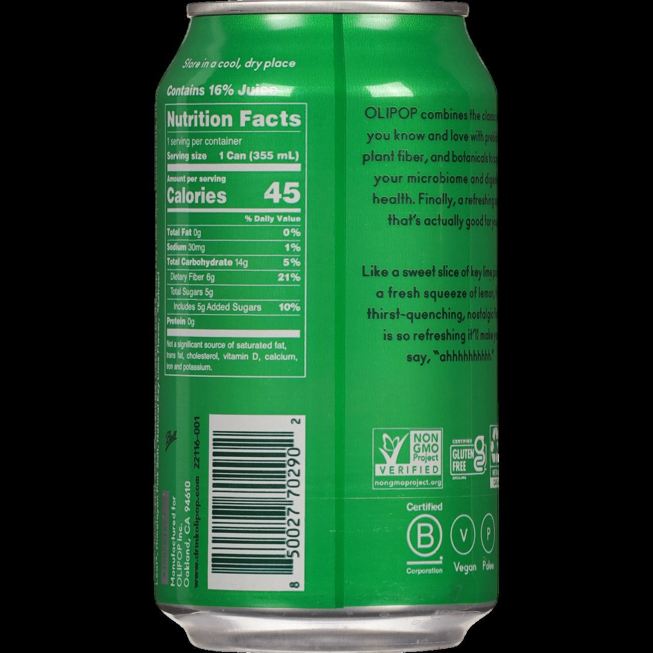 Lemon Lime Prebiotic Soda (12 CT)