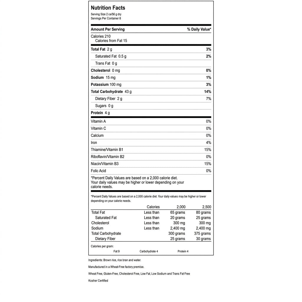 Brown Rice Spiral Pasta