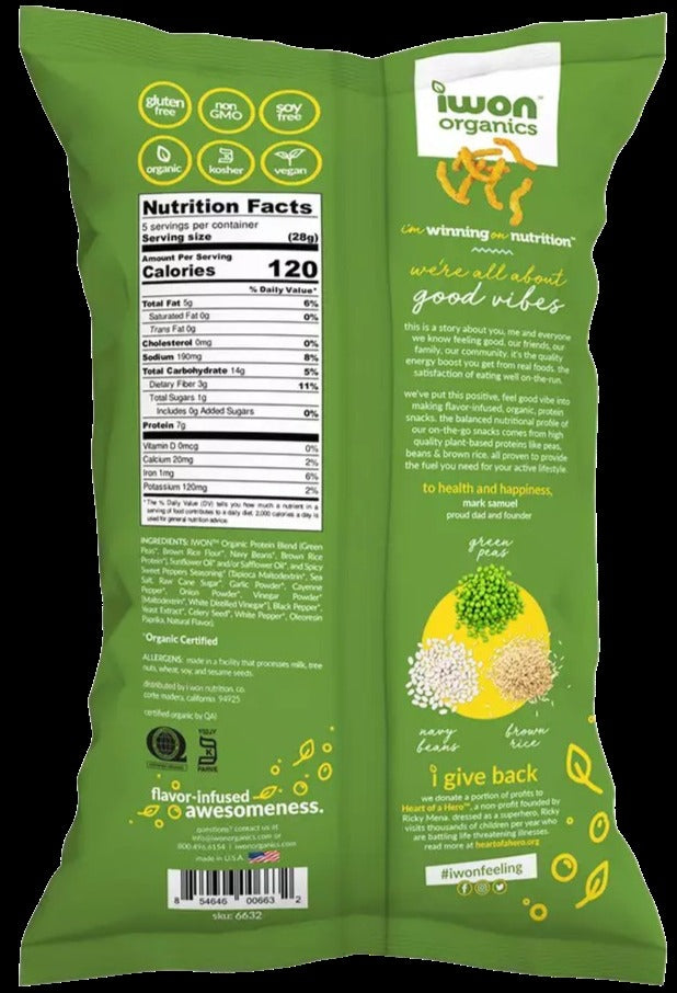 Organic Spicy Sweet Pepper Protein Stix