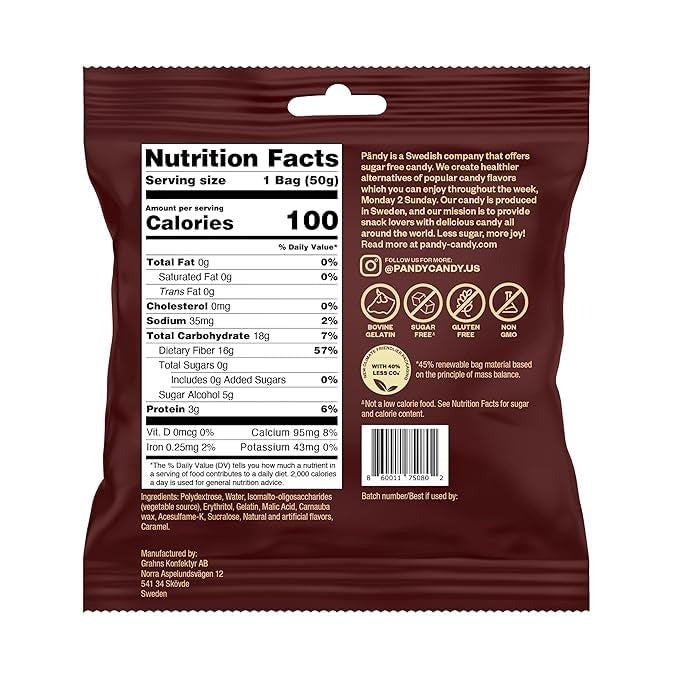 Sour Cola Swedish Candy (14 Pack)