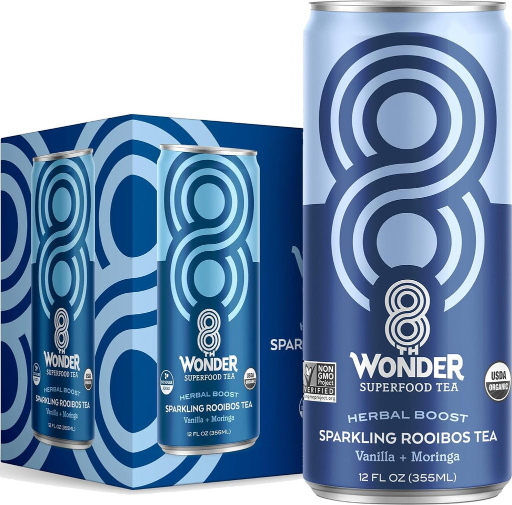 Sparkling Roobios Tea Vanilla + Moringa (12 Pack)