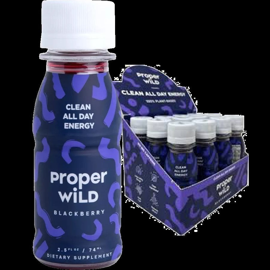 Clean All Day Energy Shots - Blackberry (12 Pack)