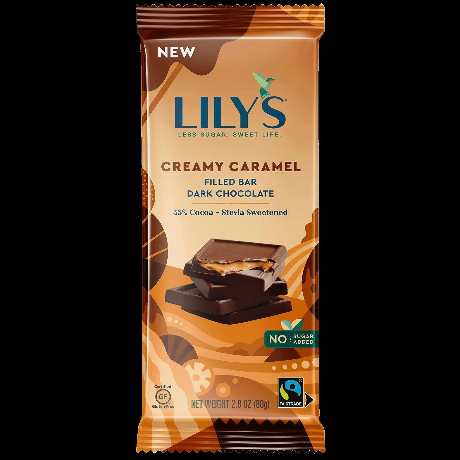 Creamy Caramel Filled Dark Chocolate Bar