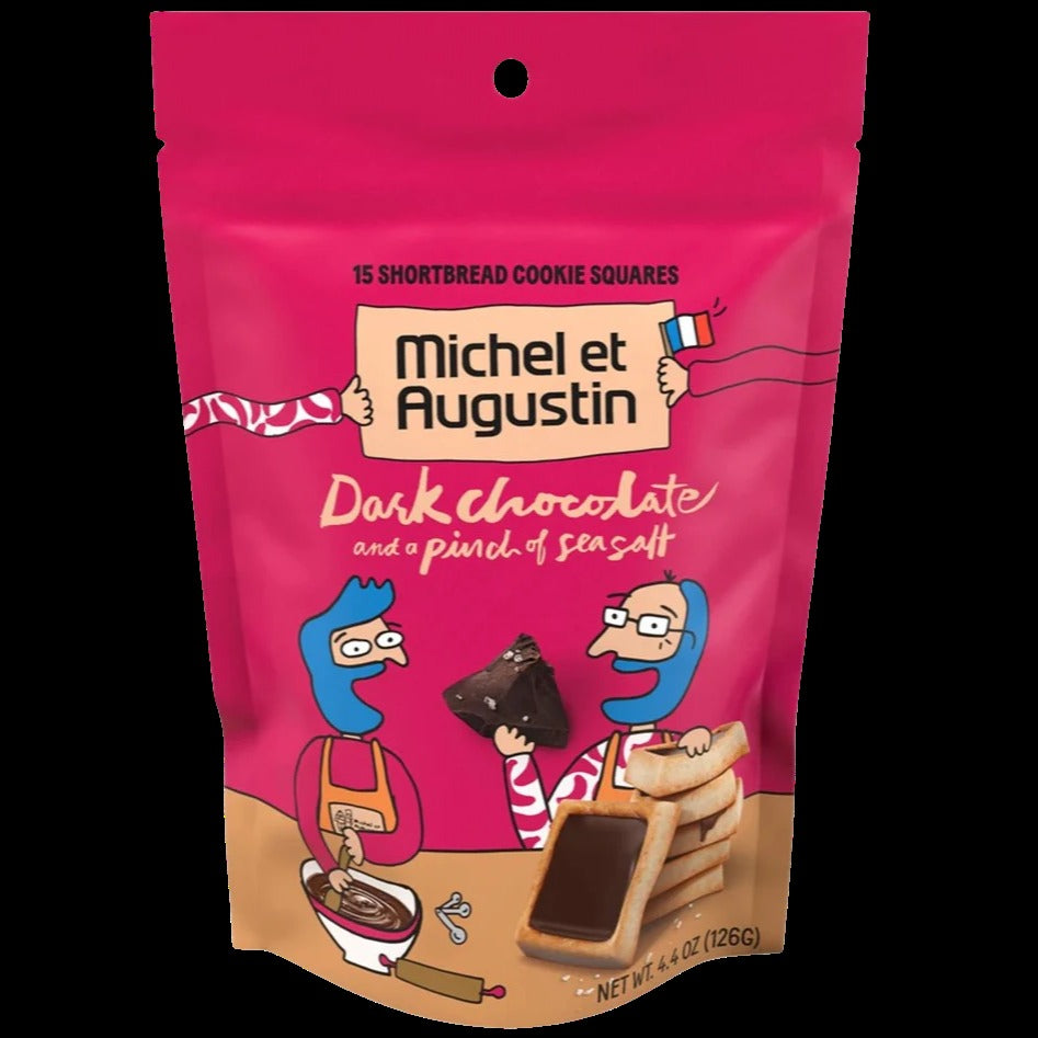 Dark Chocolate Square and Sea Salt Shortbread Cookie Squares (15 CT)