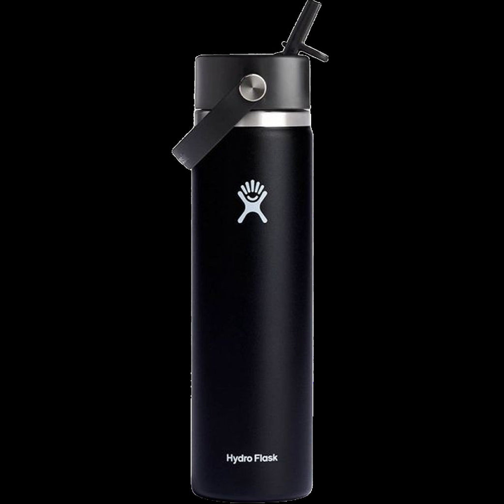 24oz Wide Flex Straw Cap - Black