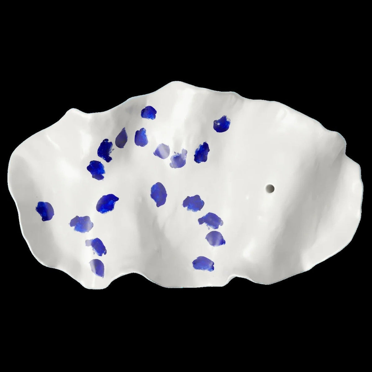 Tracey White and Blue Porcelain Incense Holder