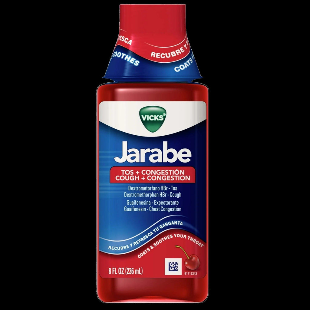 Jarabe Cough and Congestion Syrup - Cherry Flavor