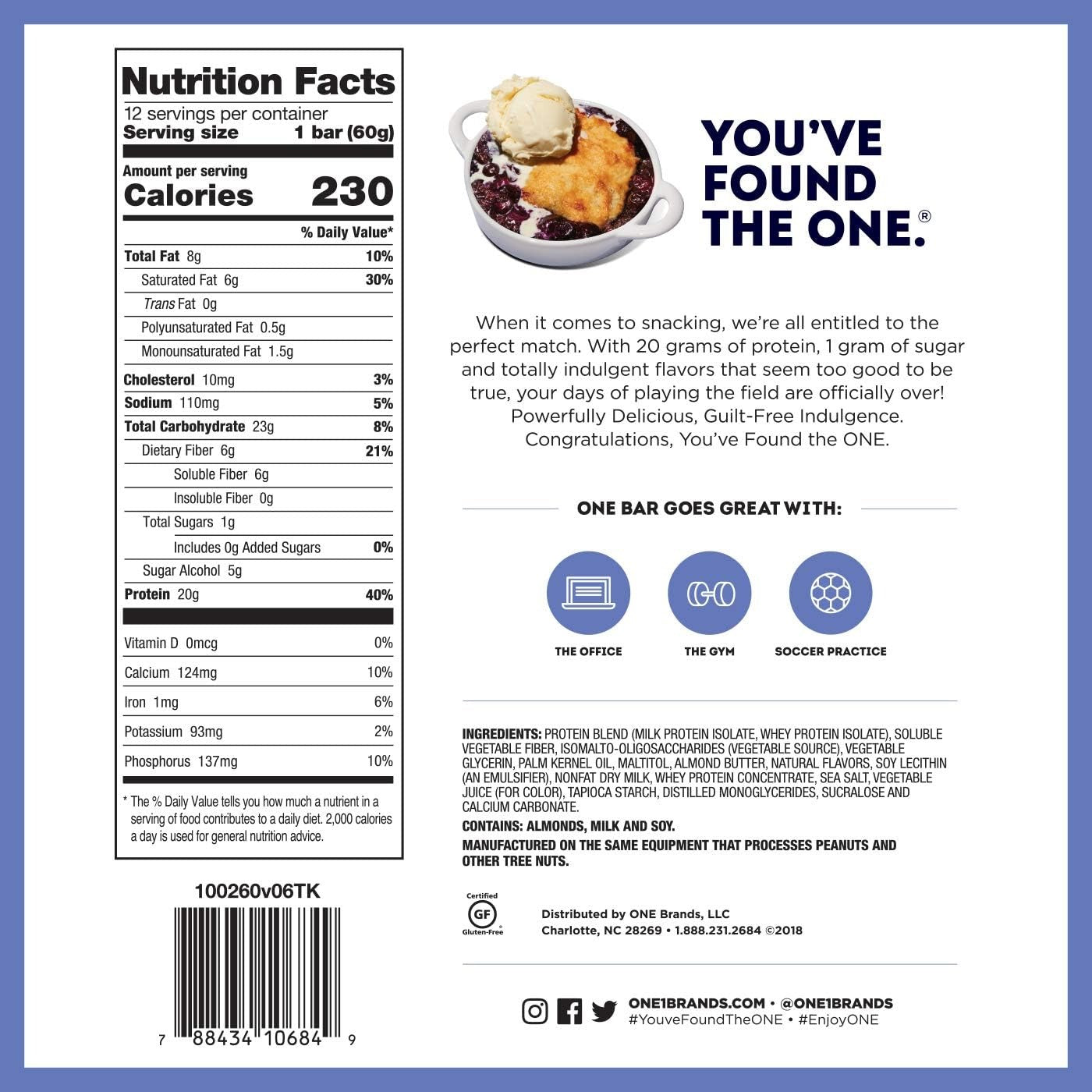 Blueberry Cobbler Protein Bar (4 CT)