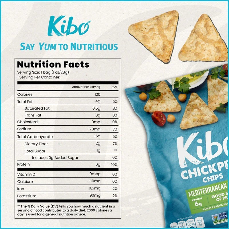 Chickpea Chips with Mediterranean Herbs (6 Pack)