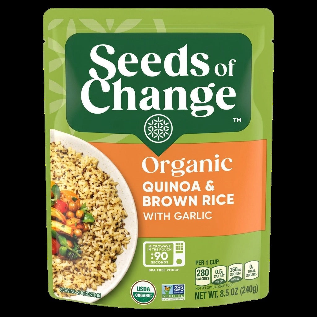 Organic Quinoa & Brown Rice With Garlic