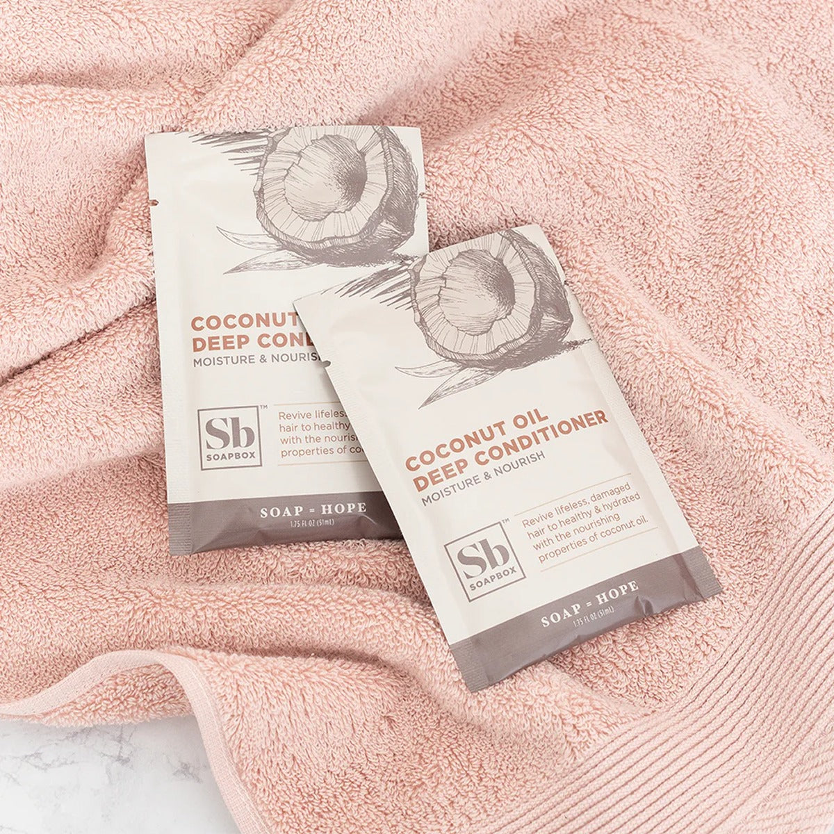 Soapbox Deep Conditioner Packet Coconut Oil Rejuvenating (12 CT)