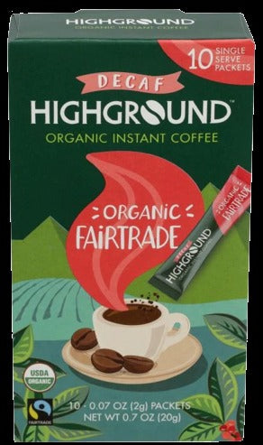 Organic Decaf Instant Coffee Stick 10Ct