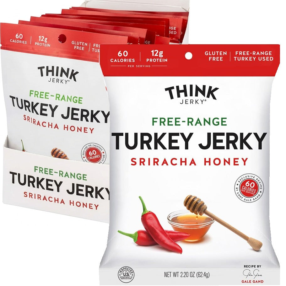 Free-Range Turkey Jerky Sriracha Honey (12 Pack)
