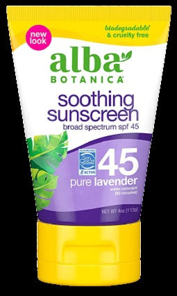 Soothing Lavender Suncreen Lotion, Spf 45
