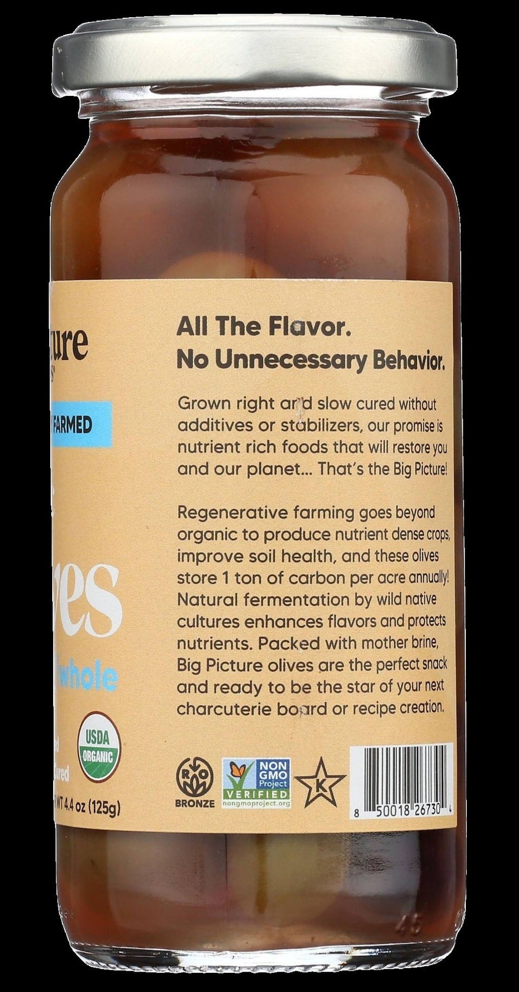Regenerative Organic Olives Whole Greek Mix