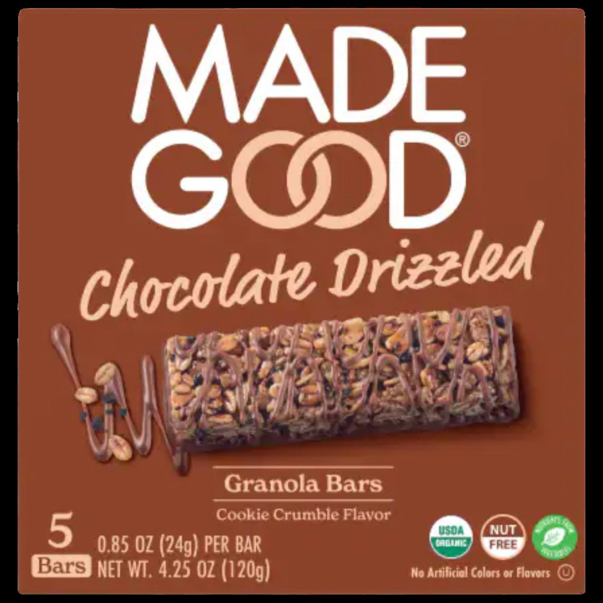Organic Chocolate Drizzle Granola Bar - Cookie Flavor (5 CT)